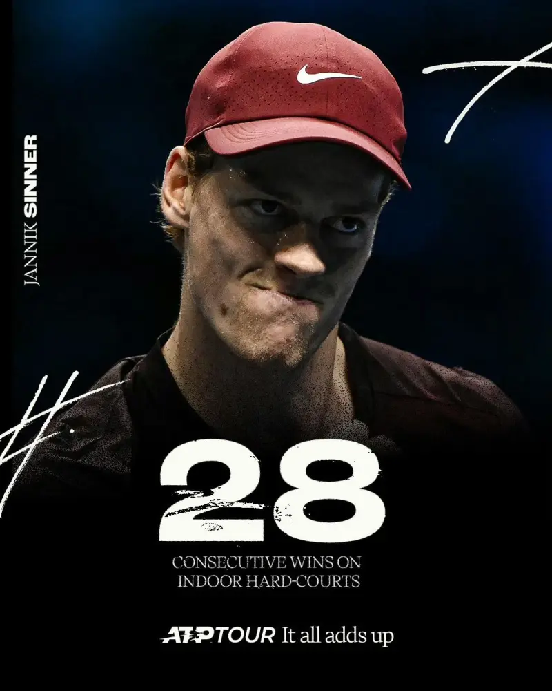 年终总决赛完胜蒙特卡洛大师赛,辛纳统治全场 年终总决赛完胜蒙特卡洛大师赛,辛纳统治全场