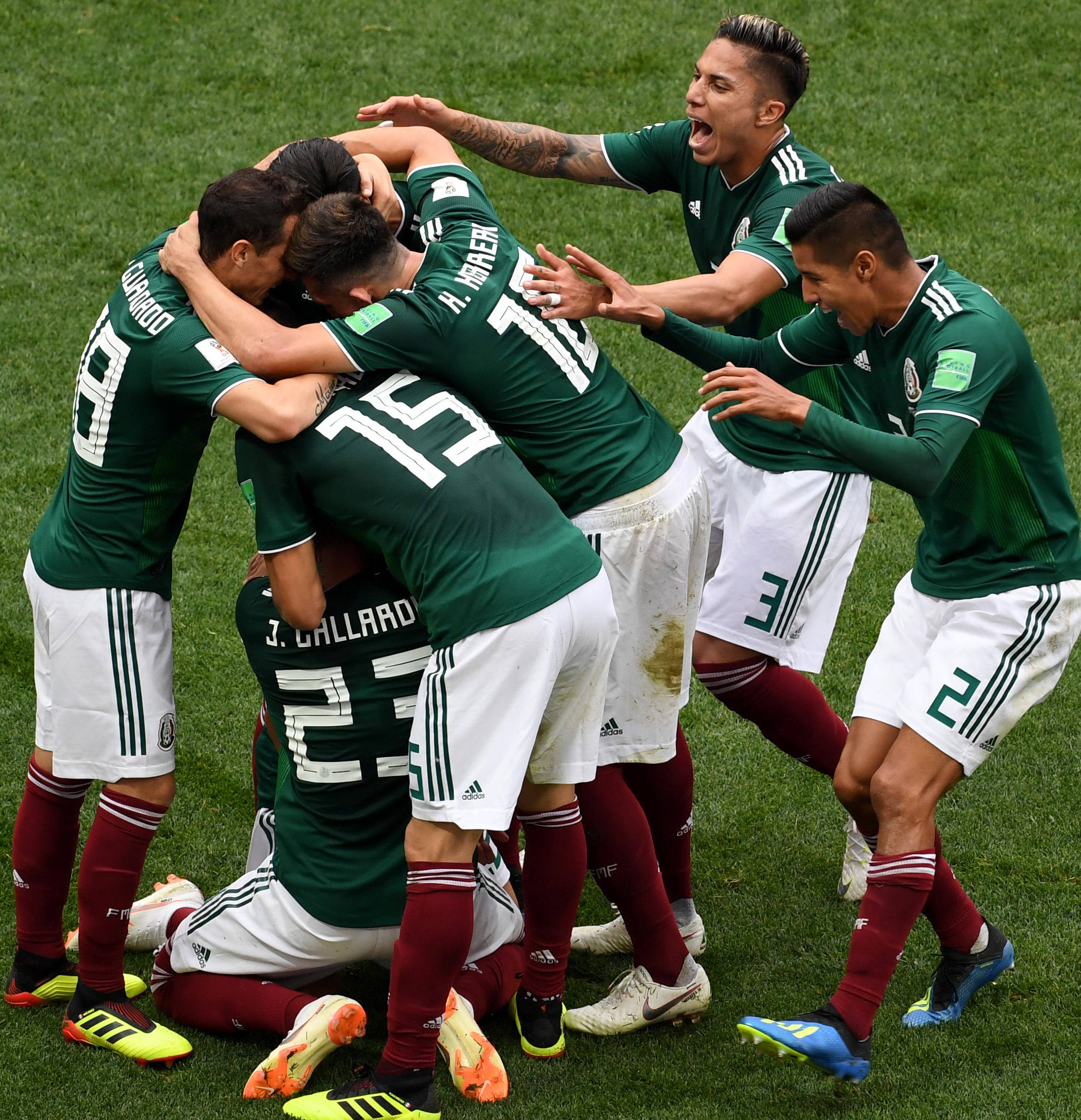 墨西哥球队在比赛中大放异彩